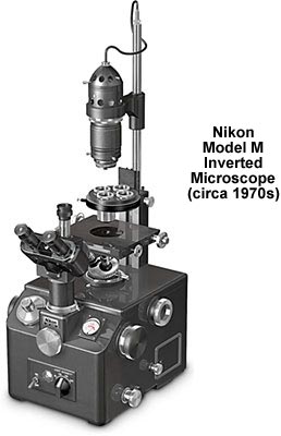 尼康显微镜70年代的H型倒置显微镜